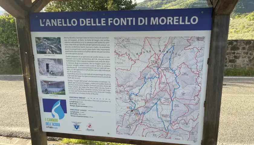 L'anello delle fonti di Morello: un percorso ad anello tra sentieri e sorgenti. Scopri i sentieri del Monte Morello e le sue acque.