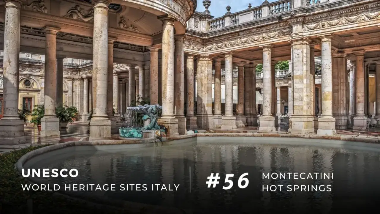 Le Terme di Montecatini, un gioiello UNESCO, con le sue maestose colonne e fontane, invitano al relax.
